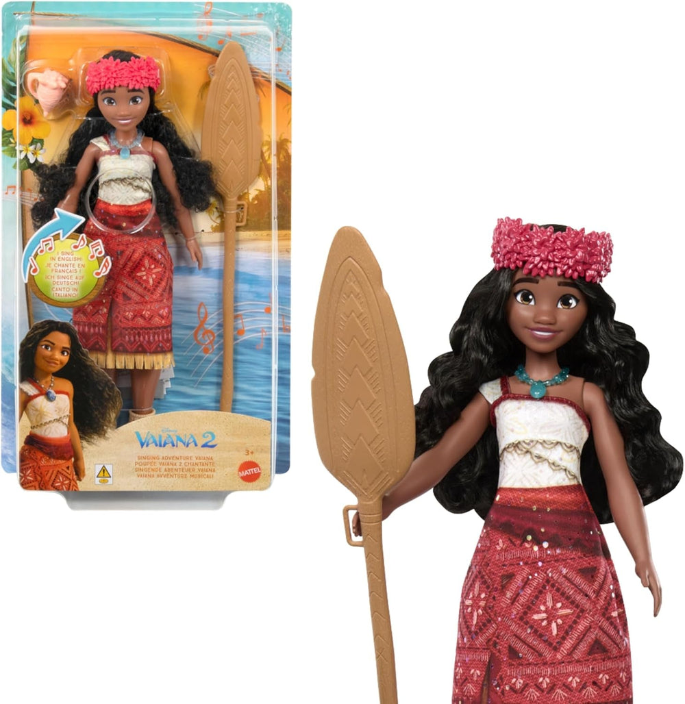 Mattel Spielzeuge aus Disney Vaiana 2, schwimmende Tautai Vaiana-Modepuppe mit 2 Zubehörteilen, Oberteil mit Farbwechsel und Beine für Schwimmbewegungen, vom Film inspiriert, JFF09