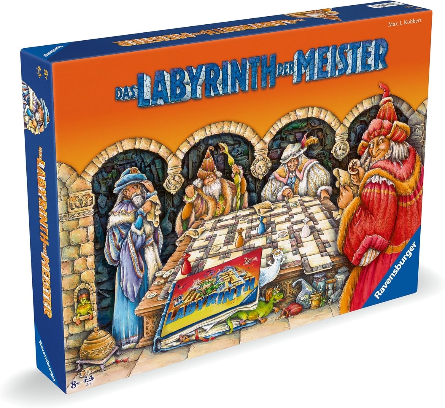 Ravensburger 22474 Labirintul Maeștrilor - Versiunea master a labirintului nebun pentru 2-4 jucători cu vârsta de 9 ani și peste