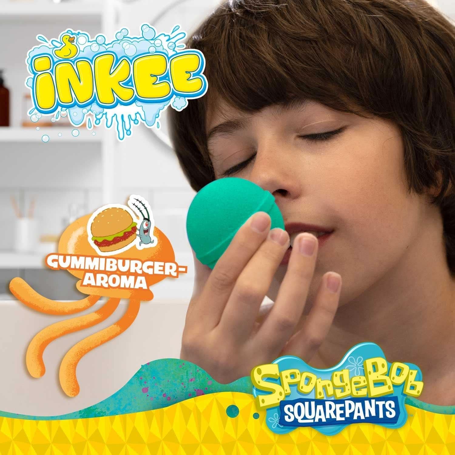 INKEE Spongebob, bomba de baie pentru copii cu surpriză, Spongebob Squarepants de colecționat, 80 grame Naty Shop