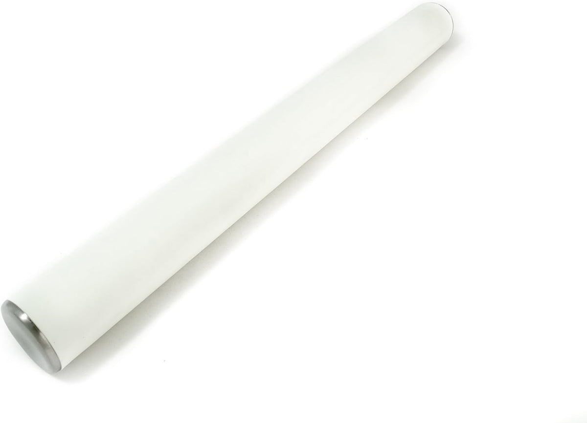Sucitor profesional Städter cu suprafață din silicon, Ø 5 cm, L 49 cm, pentru rularea perfectă a fondantului și marțipanului, silicon alimentar, alb