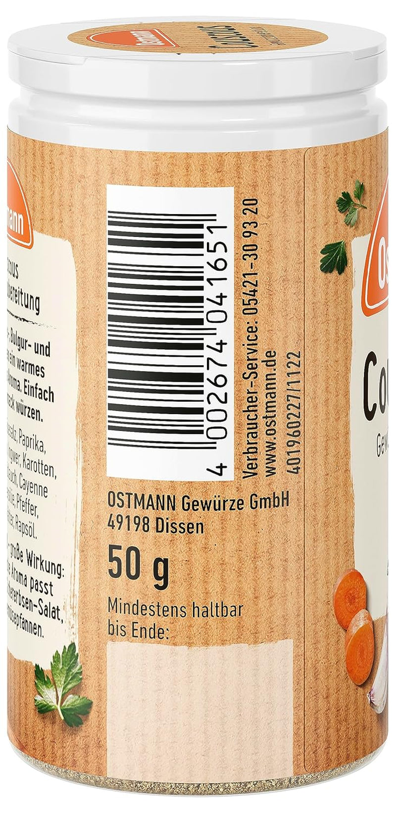 Ostmann Gewürze Couscous Gewürzzubereitung, 50 g (Verpackungsdesign kann abweichen)