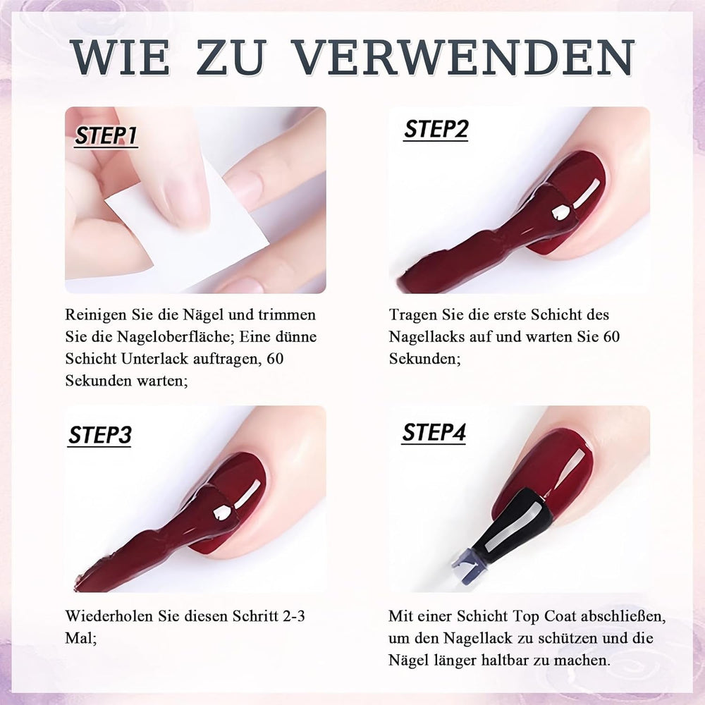 Oja Jelly Pink, 13 ml, Oja cu uscare rapidă, de lungă durată, natural translucidă, Oja obișnuită fără lampă UV pentru femei, Nail Art DIY (Roz clasic)