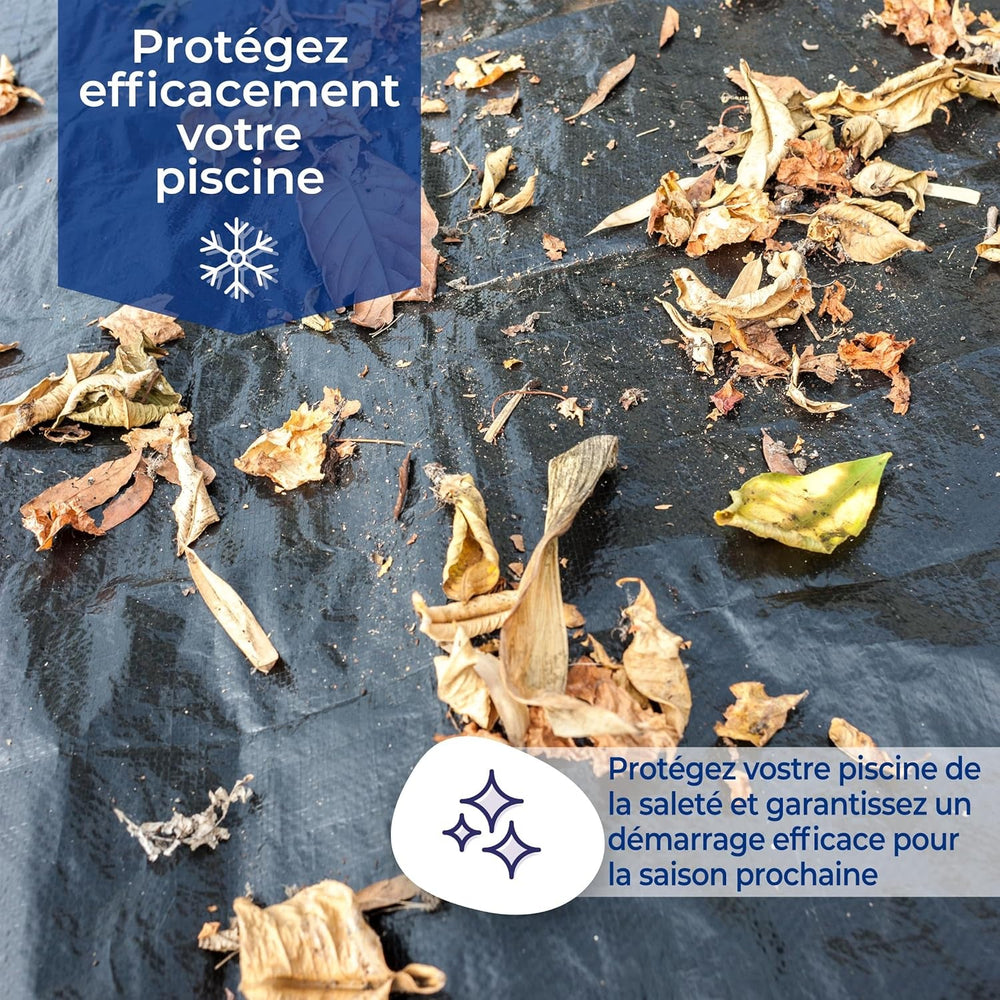 Gre CIPROV501 - Prelată de iarnă pentru piscine ovale cu dimensiunea de 500 x 300 cm, culoare neagră