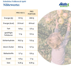 Plăcinte feliate organice Alete cu cereale integrale și mere 8 x 132 g