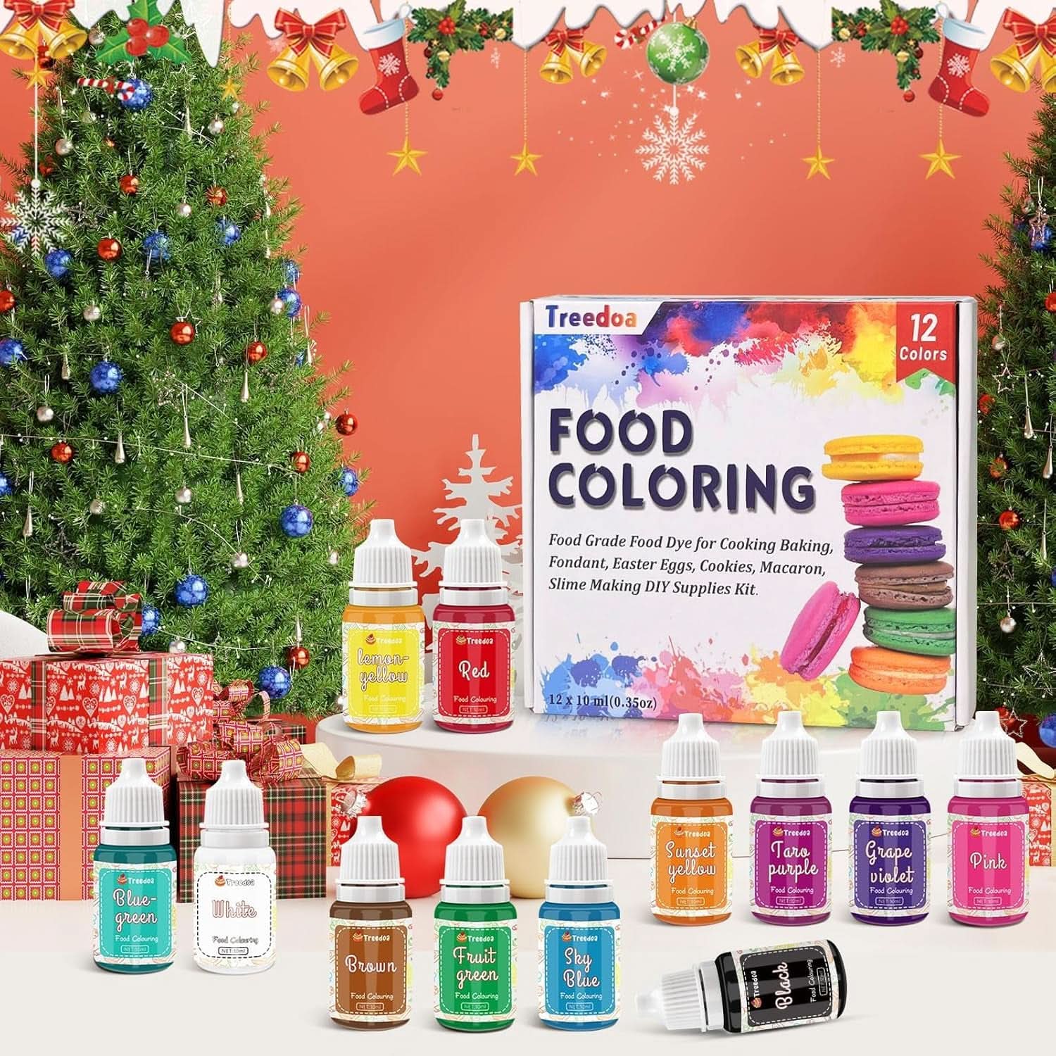 Set 12 coloranti alimentari lichizi, 10 ml Naty Shop