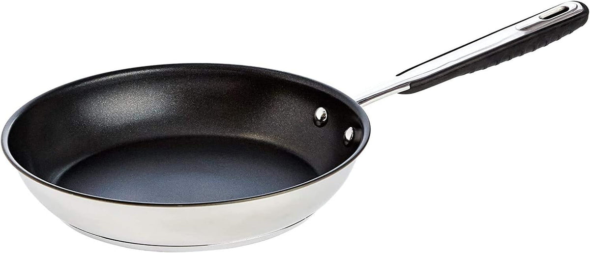 Tigaie din oțel inoxidabil cu acoperire neaderentă - potrivită pentru inducție, cu mâner confortabil - 28 Cm Oale si Tigai Naty Shop 28 Cm Tigaie din oțel inoxidabil