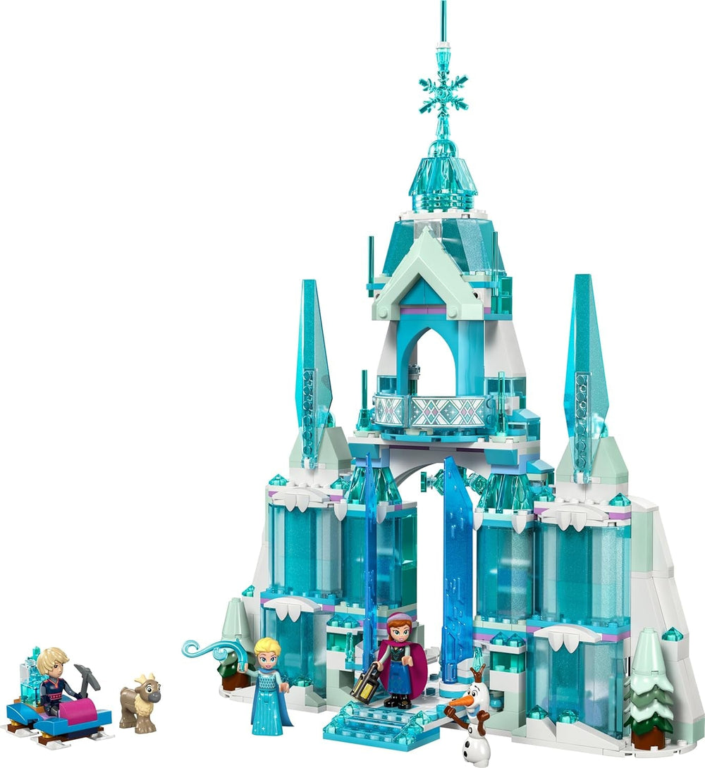 LEGO ǀ Disney Frozen Elsas Winterpalast, BAU- und Spielset für Kinder mit Modell-Palast und Minifiguren ELSA und Anna, Geschenk für Mädchen, Jungen und Filmfans ab 6 Jahren 43244