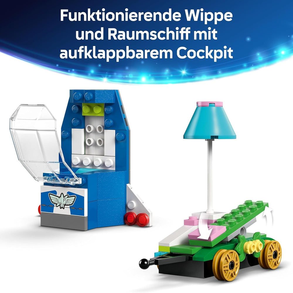 LEGO ǀ Disney and Pixar’s Partyzug und das Auto RC aus Toy Story - Mit Woody, Jessie, Porzellinchen und Buzz Lightyear Minifiguren – Kreatives Geschenk für Jungen & Mädchen ab 4 Jahren - 43264