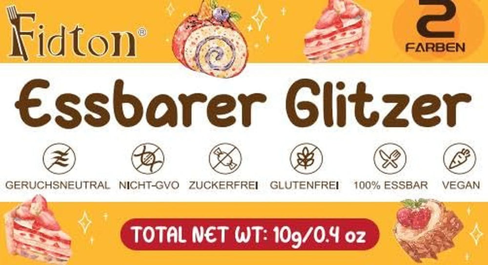 Glitter comestibil, pudra, 5 grame Glitter Naty Shop