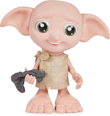 Spin Master 6067280 Wizarding World Harry Potter, interaktive Magical Dobby Elfenpuppe mit Socke, über 30 Geräusche und Sätze, 21,6cm, Spielzeug für Kinder, Black