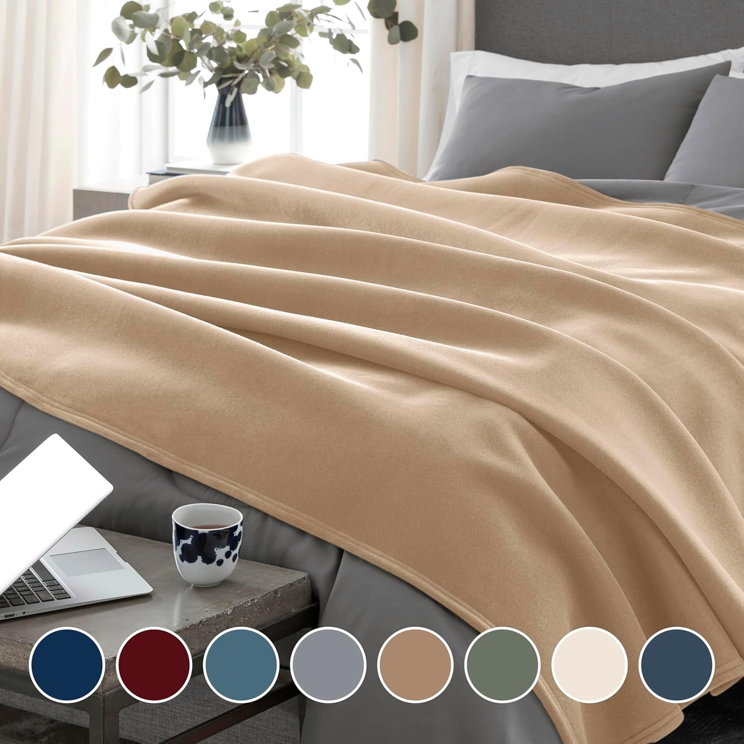 Vellux Original plafon dublu, maro deschis Plapumi si pilote Naty Shop
