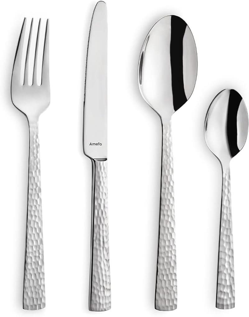 Set tacâmuri Amefa Felicity, 24 piese, pentru 6 persoane, oțel inoxidabil 18/0 Bucatarie Naty Shop