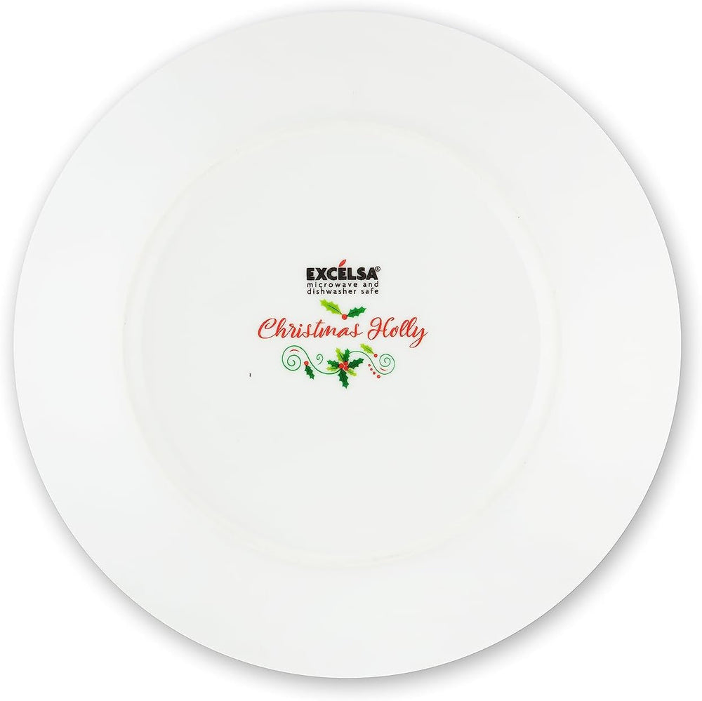 Excelsa SERV.TAV.18 PZ CHRISTMAS HOLLY Weiß