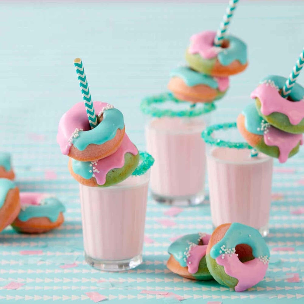 Wilton Donut-Backform Mit 12 Mulden Donutform, Hochwertige Donut Backform Mit Antihaftbeschichtung Für 12 Mini-Donuts, Spülmaschinenfest Matrite si tavi pentru copt Naty Shop