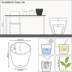 LECHUZA CLASSICO Culoare 28 gri ardezie 13204