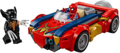 LEGO | Marvel Spider-Man Auto vs. Venomized Wolverine - Superhelden Spielzeug mit Spielzeugauto - Konstruktionsspielzeug mit 2 Minifiguren und 2 Shooter - Geschenk für Jungen ab 7 Jahren - 76336
