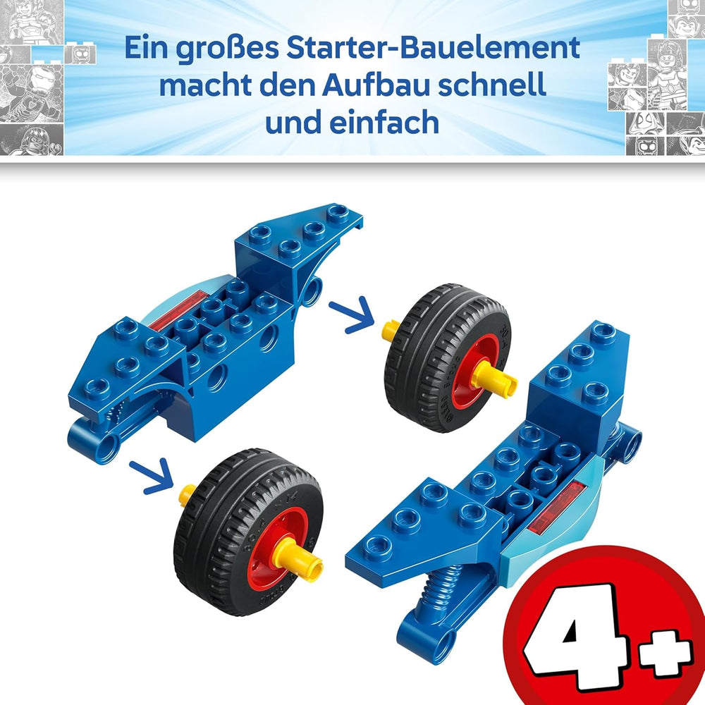 LEGO ǀ Marvel Spidey und Seine Super-Freunde Spidey auf Motorrad vs. Rhino - Superhelden Spielzeug mit Motorrad und 2 Minifiguren - Geschenk für Jungen ab 4 Jahren und Fans der Serie - 11206