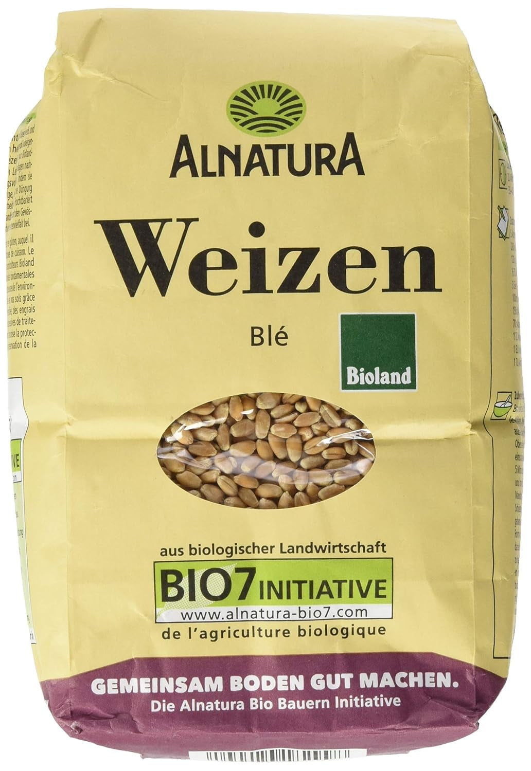 Boabele de grâu organic, 1 kg