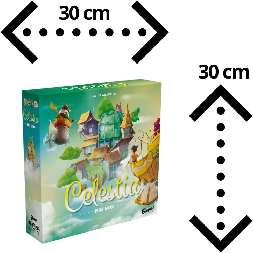 Blam! Celestia Big Box • Joc de bază integral pentru colecționari + 2 expansiuni Joc de societate pentru familie - pentru 2 până la 6 jucători - vârste 8+ - 30 de minute