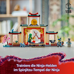 LEGO NINJAGO Spinjitzu-Tempel der Ninja - Spielset mit 4 Minifiguren und 1 Drachen Figur - Bauset - Weihnachts- oder Geburtstagsgeschenk für Jungen und Mädchen ab 4 Jahren 71831