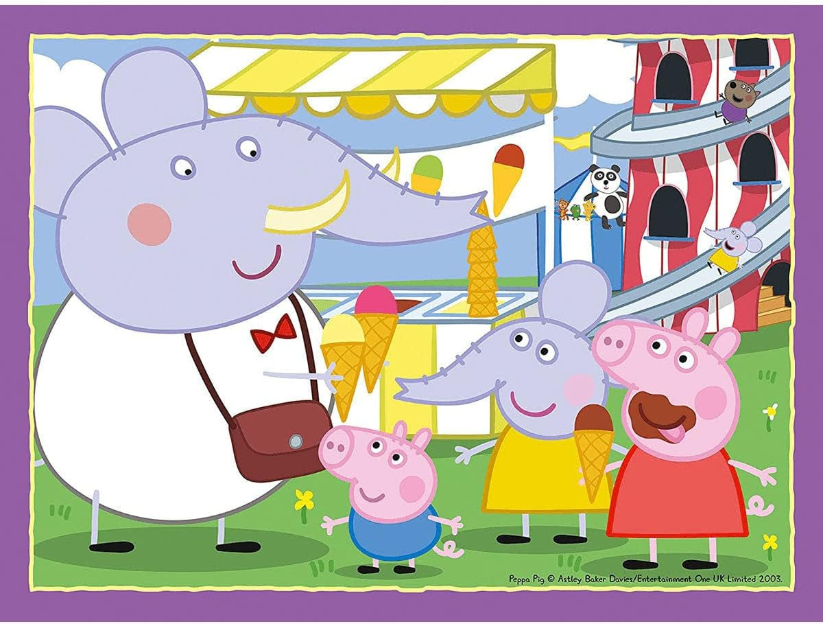 Ravensburger Peppa Wutz puzzle jigsaw pentru copii cu vârsta de 3 ani și peste, 10,2 cm (12, 16, 20, 24 piese) Puzzle Naty Shop