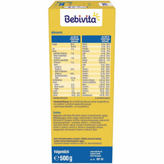 2 Folgemilch (4 x 500g), nach dem 6. Monat, mit Vitamin C und D, Omega-3 (DHA), altersgerecht sättigend