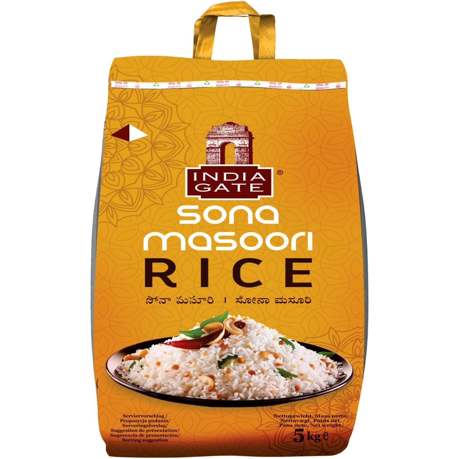 Orez Basmati Premium INDIA GATE – Orez cu bob lung fin, aromat, din India, bob lung fin (1 x 5 kg)