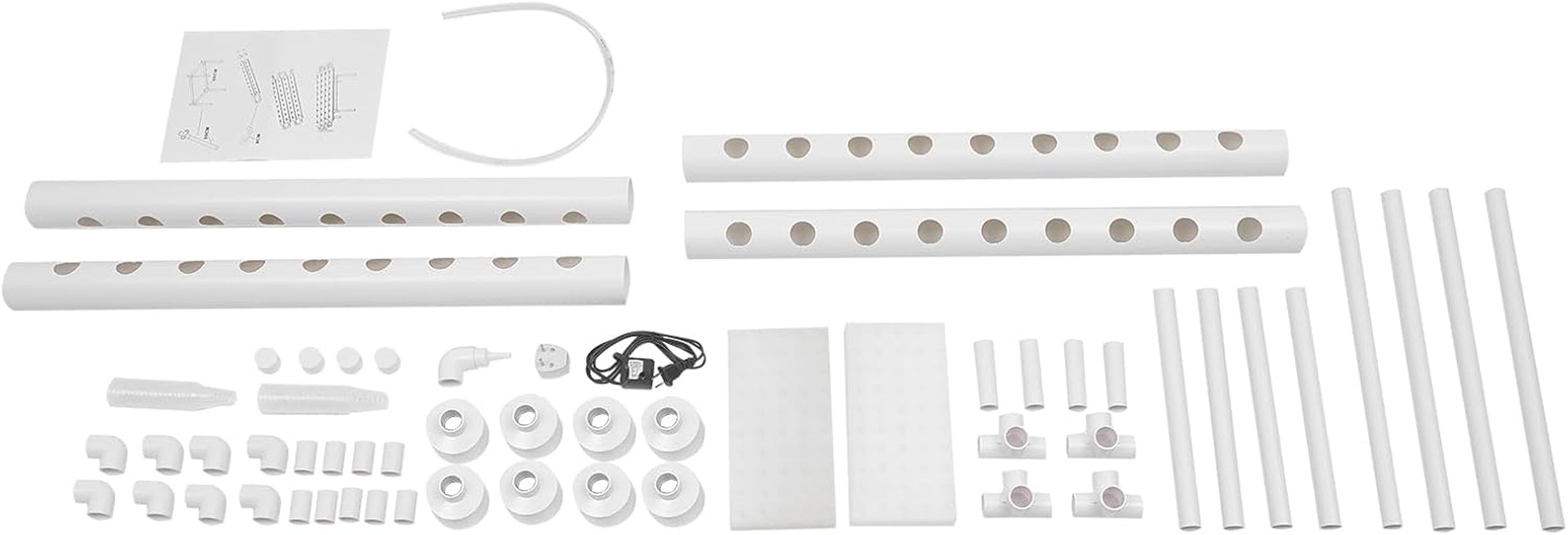 Kit de creștere hidroponică, Sistem de creștere hidroponică, Raft de cultivare automat cu 36 de găuri, Kit de creștere hidroponică pentru grădină