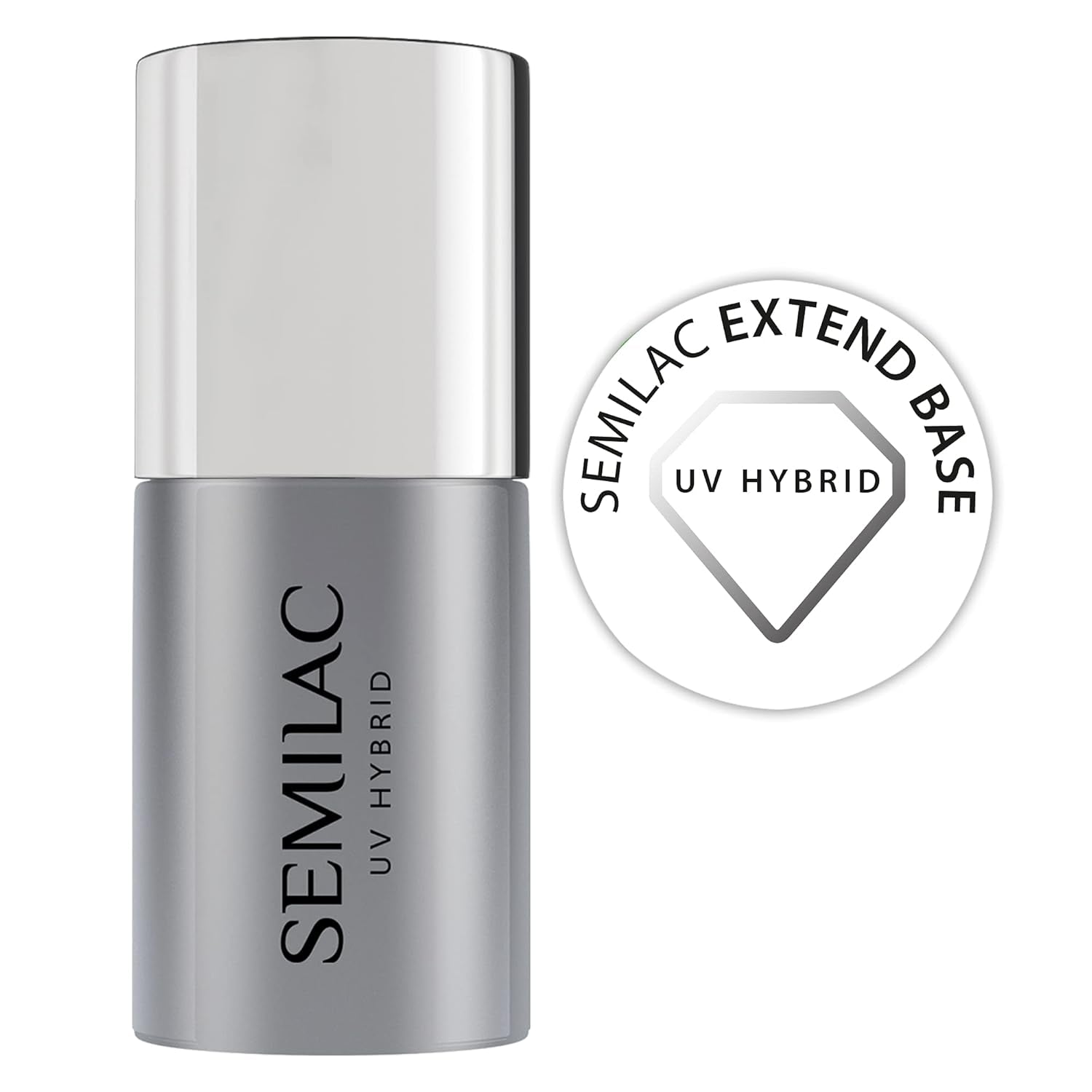 Bază de ojă UV Semilac Pure&Clean 7 ml – Bază hibridă autonivelantă pentru unghii sensibile