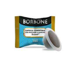 Caffè Borbone Gold-Kaffeemischung - 50 Kapseln - Kompatibel mit Kaffeemaschinen der Marke Bialetti®*