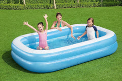 Piscină Bestway Family, piscină dreptunghiulară pentru copii, ușor de asamblat, culoare, 262 x 175 x 51 cm