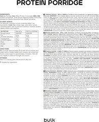 Fulgi de ovăz proteici completi, fulgi de ovăz cu conținut ridicat de proteine, zer, conținut ridicat de fibre, terci proteic, măr-scorțișoară, 2,5 kg