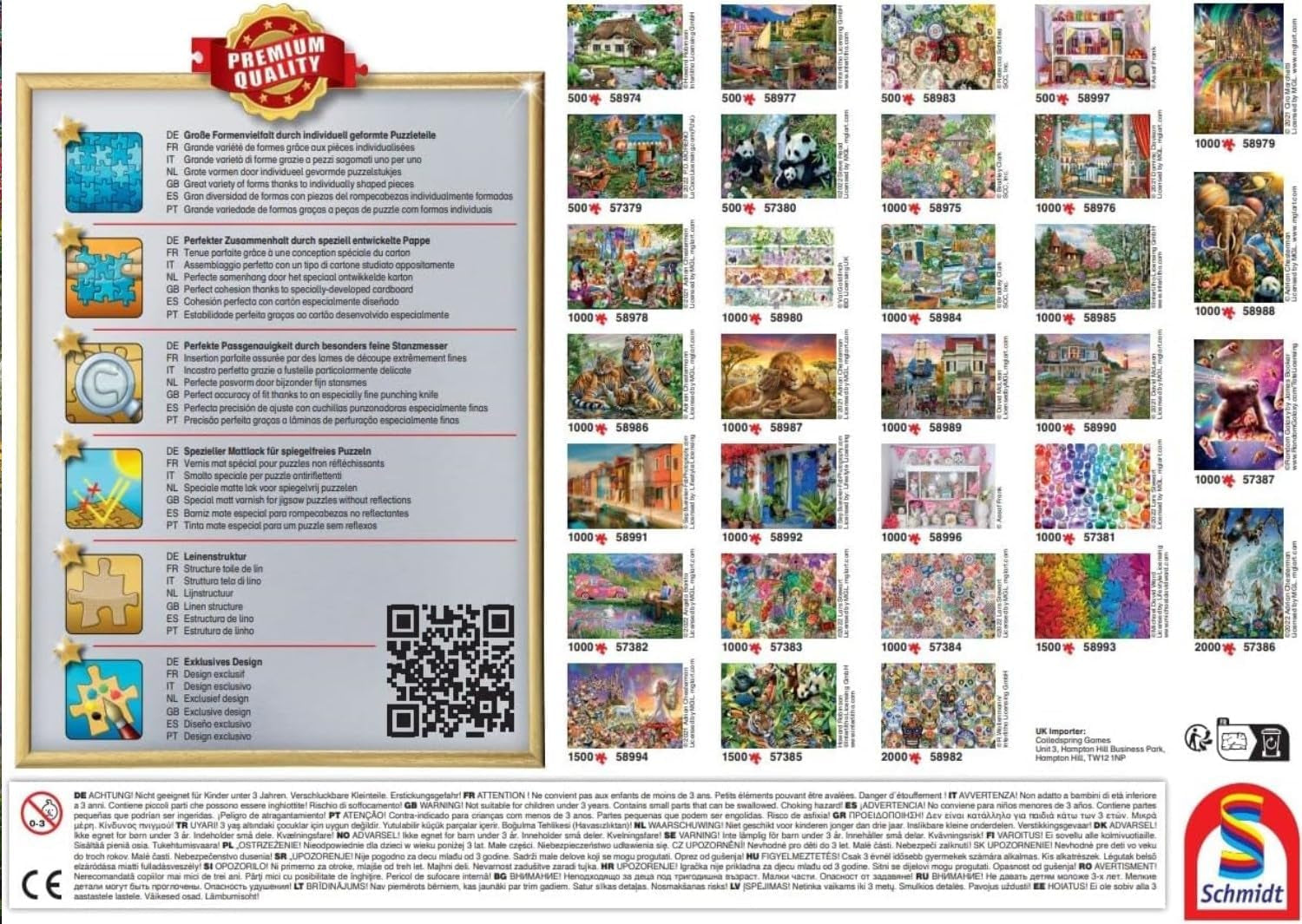 Schmidt Spiele 57392 Dream Big, pisici, puzzle jigsaw 1000 piese Puzzle Naty Shop