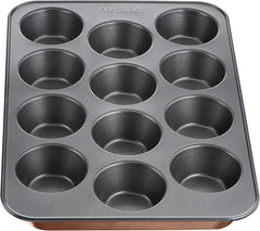 Tefal Airbake J2555014 Muffinform, Antihaftbeschichtung, Karbonstahl, Braun, 29 X 41 Cm Matrite si tavi pentru copt Naty Shop