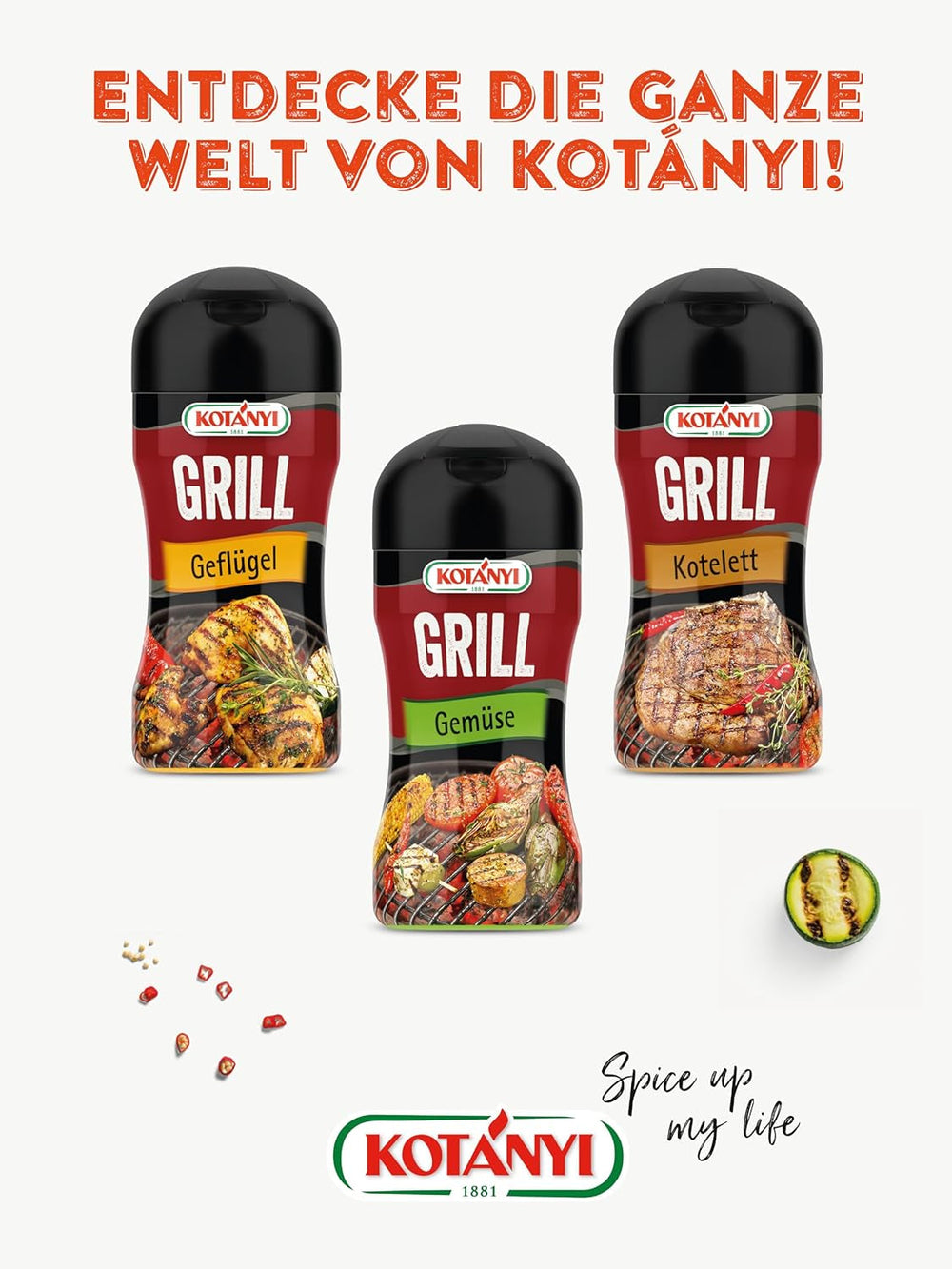 KOTÁNYI Western Style Grillgewürz 80g - Kartoffel-Gewürz für Pommes, Bratkartoffeln und Potato Wedges- Gewürzmischung zum Grillen - [Jetzt für die nächste Grillparty bestellen!]