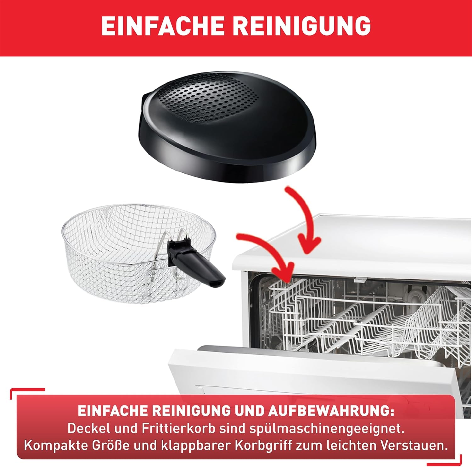 Friteuză Tefal Maxi Fry, Tehnologie Cool Wall, 1.2 Kg, termostat reglabil Electrocasnice Naty Shop