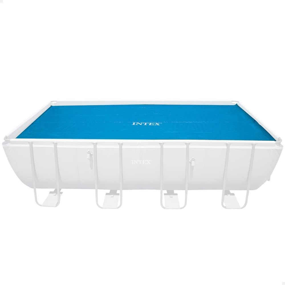 Husă solară Intex pentru saltea dreptunghiulară Ultra Frame 549 x 274 cm, grosime 160 microni, dimensiuni fabricate: 538 x 253 cm, 28016, albastră