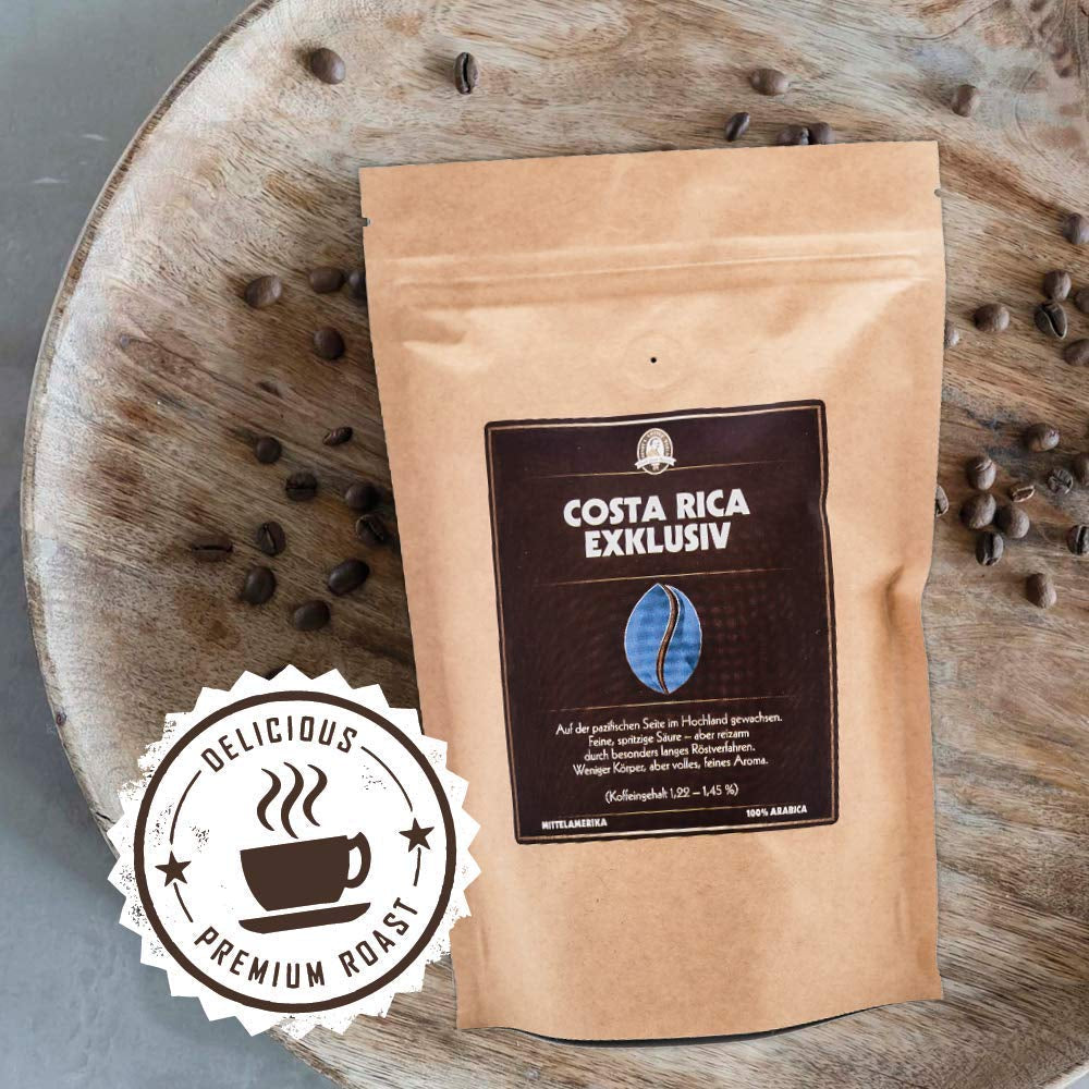 Henry´s Kaffee - Costa Rica Exklusiv 1000g - feine, spritzige Säure - samtiger Körper - erlesene Qualität - Handwerklich in Deutschland geröstet - Kaffeebohnen direkt vom Bauern