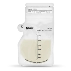 BF100 Pungă de depozitare pentru lapte matern - Pungă pentru lapte matern - capacitate 220 Ml - 100 bucăți - Transparent Accesorii Hrana si Alaptare Bebe Naty Shop