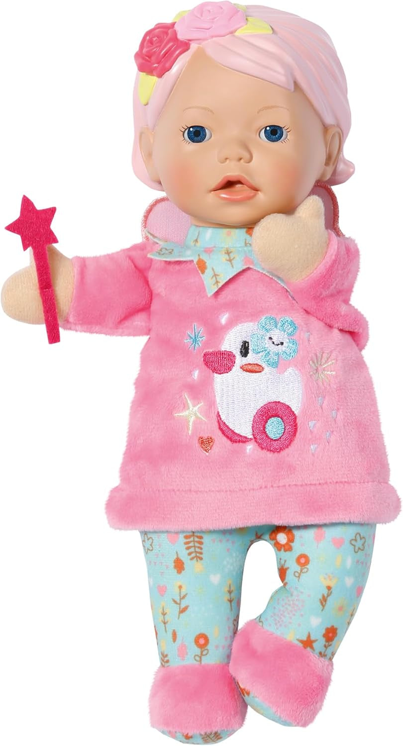 BABY born for babies Fee, Puppe mit weichem Körper und Fingertaschen in den Armen, 26 cm große Handpuppe, 834695 Zapf Creation