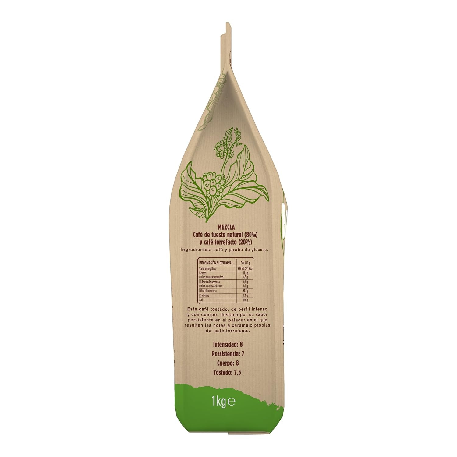 Boabe de cafea prăjite pentru industria cateringului, 1 pachet x 1 kg