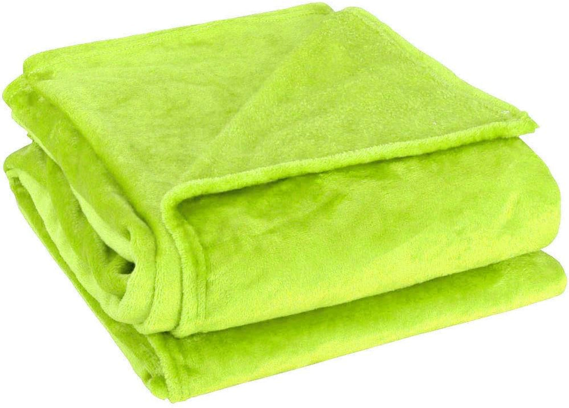 Sourcing Map Cosy pătură cuvertură cuvertură de pat Soft & cald fleece pătură ca canapea pătură Canapea pătură Living și cuddly pătură Pătură de lână din pluș moale catifelat Orange 150X200Cm Paturi si Cuverturi Besuche den uxcell-Store Galben, verde 70 "X78"