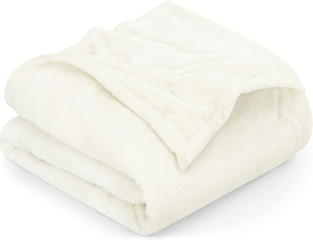 Utopia Bedding Pătură confortabilă din fleece [228X228 Cm, gri] Pătură moale, ușoară, caldă și pufoasă Pătură confortabilă și respirabilă pentru pat canapea canapea Paturi si Cuverturi Besuche den Utopia Bedding-Store Fildeș 228X167 Cm