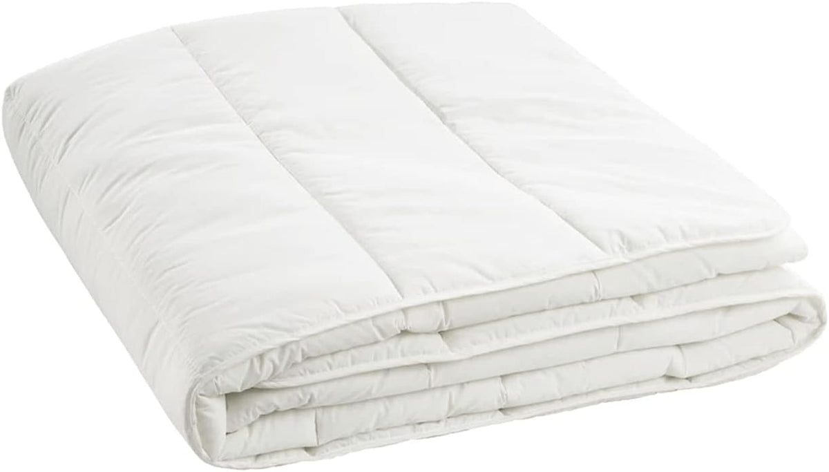 Lenjerie de pat italiană Prestige cuvertură de vară din microfibră, albă, dublă, 100% Plapumi si pilote Naty Shop Dublu