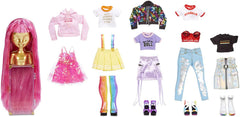 Rainbow High 571049 Fashion Studio - Exklusive Puppe mit Kleidung, Accessoires & 2 Funkelnden Perücken - Schaffen Sie 300+ Looks!