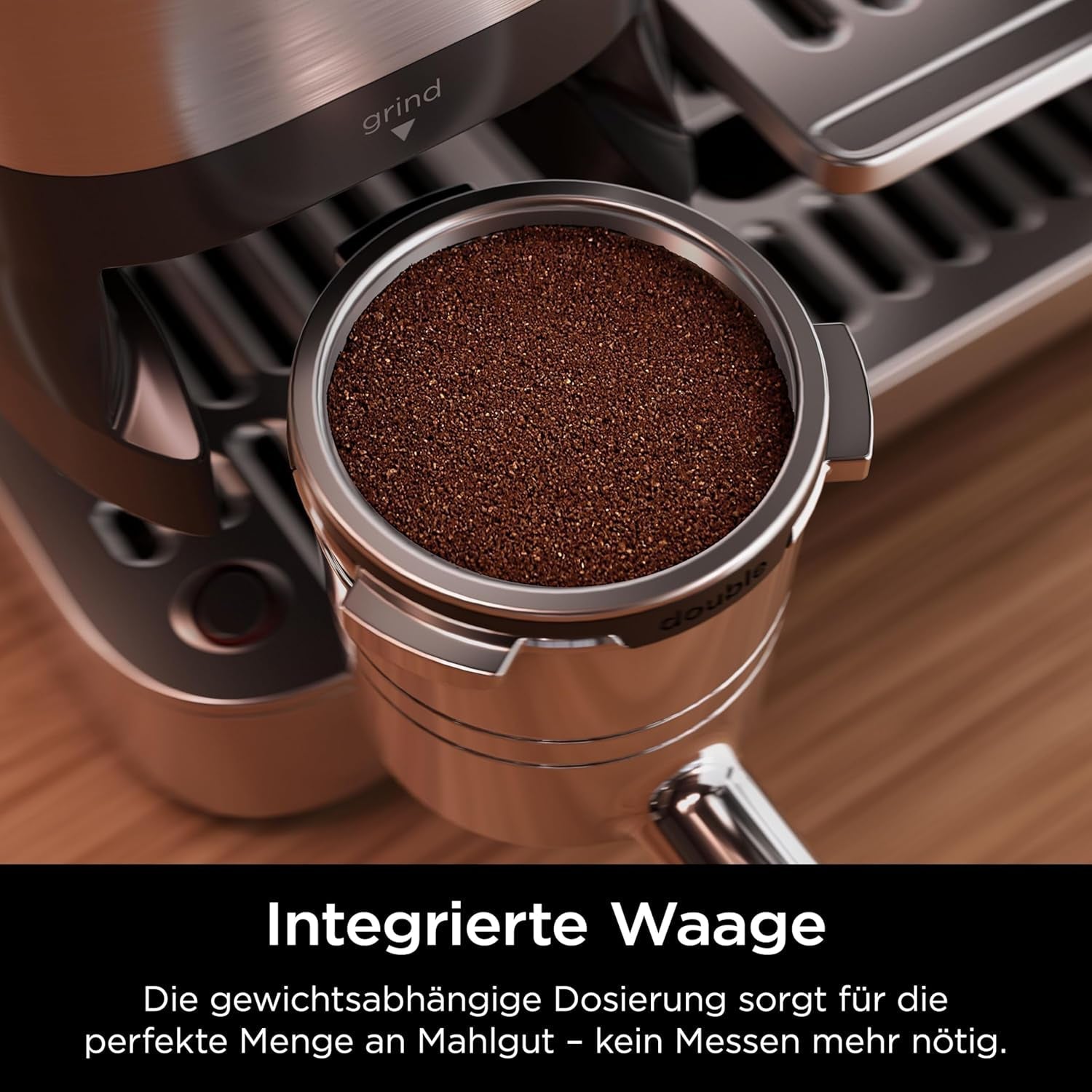 Aparat de cafea Ninja Luxe Pro 3 în 1 cu râșniță și spumator pentru latte, cappuccino, Cold Brew și espresso, ușor de utilizat, 5 presetări pentru spumator, argintiu, ES701EU