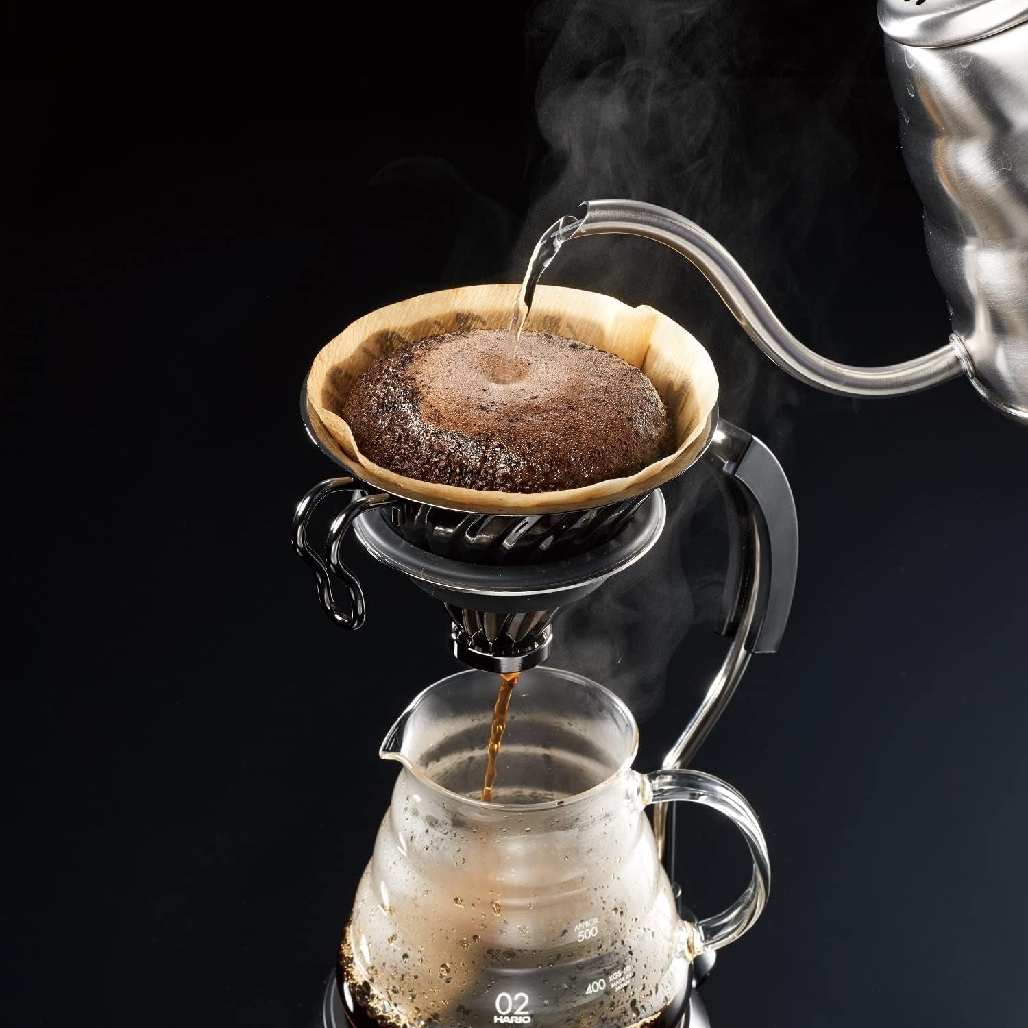 Picurător de cafea metalic V60