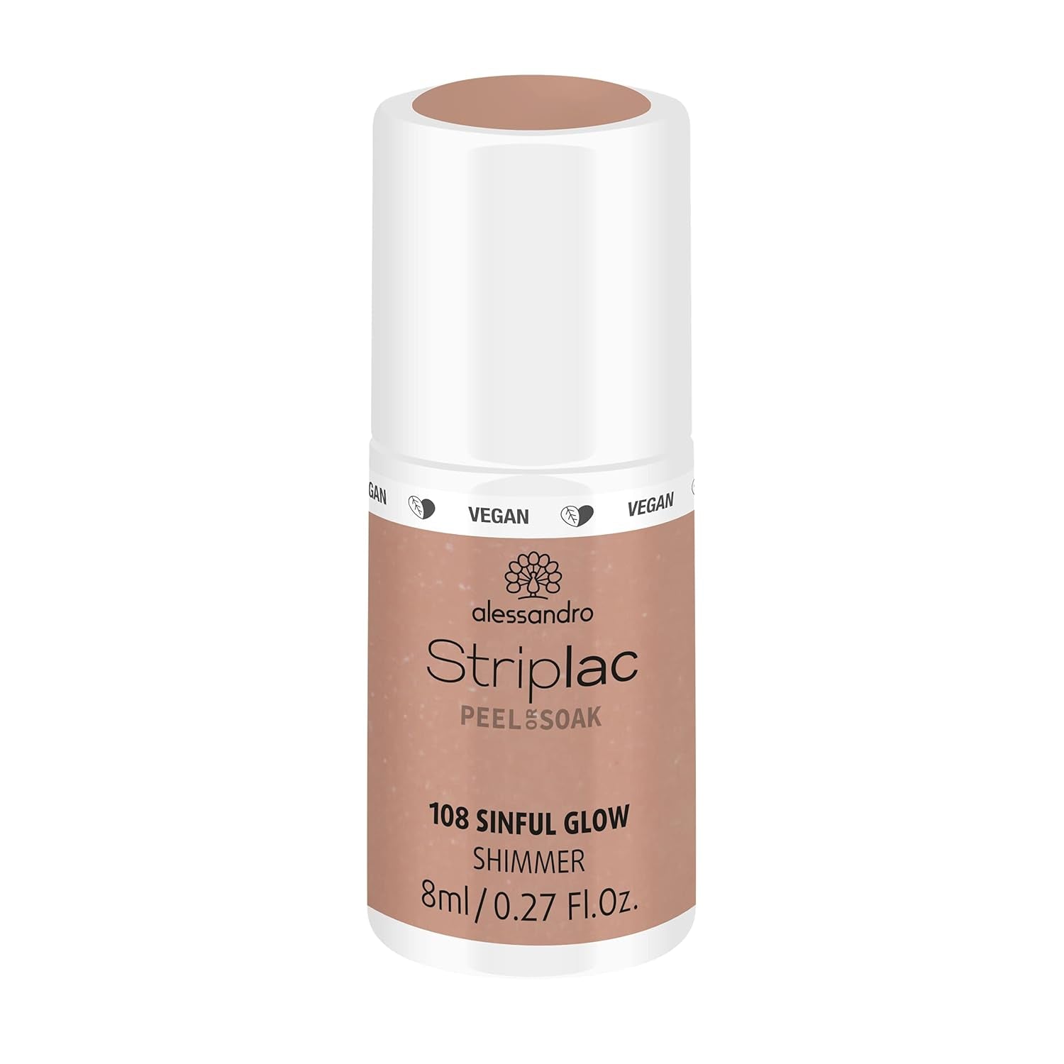 Oja UV alessandro Striplac Classic Rosy Wind – Delicată și de lungă durată – Îndepărtare ușoară datorită tehnologiei de îndepărtare peel-off – Vegană și cruelty-free – 8 ml