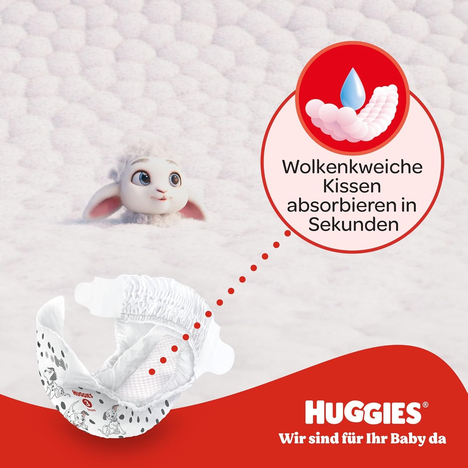 Scutece Huggies pentru bebeluși Little Movers, design Disney, mărimea 4, 150 bucăți (3 x 50), cutie lunară