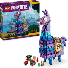 LEGO Fortnite Vorratslama Spielzeug - Spielfigur zum Bauen & Sammeln aus Videospiel - Zubehör wie Schlürfsaft - Gaming Spielset - Gamer Geschenk für Jungen, Mädchen und Teenager ab 12 Jahren - 77071